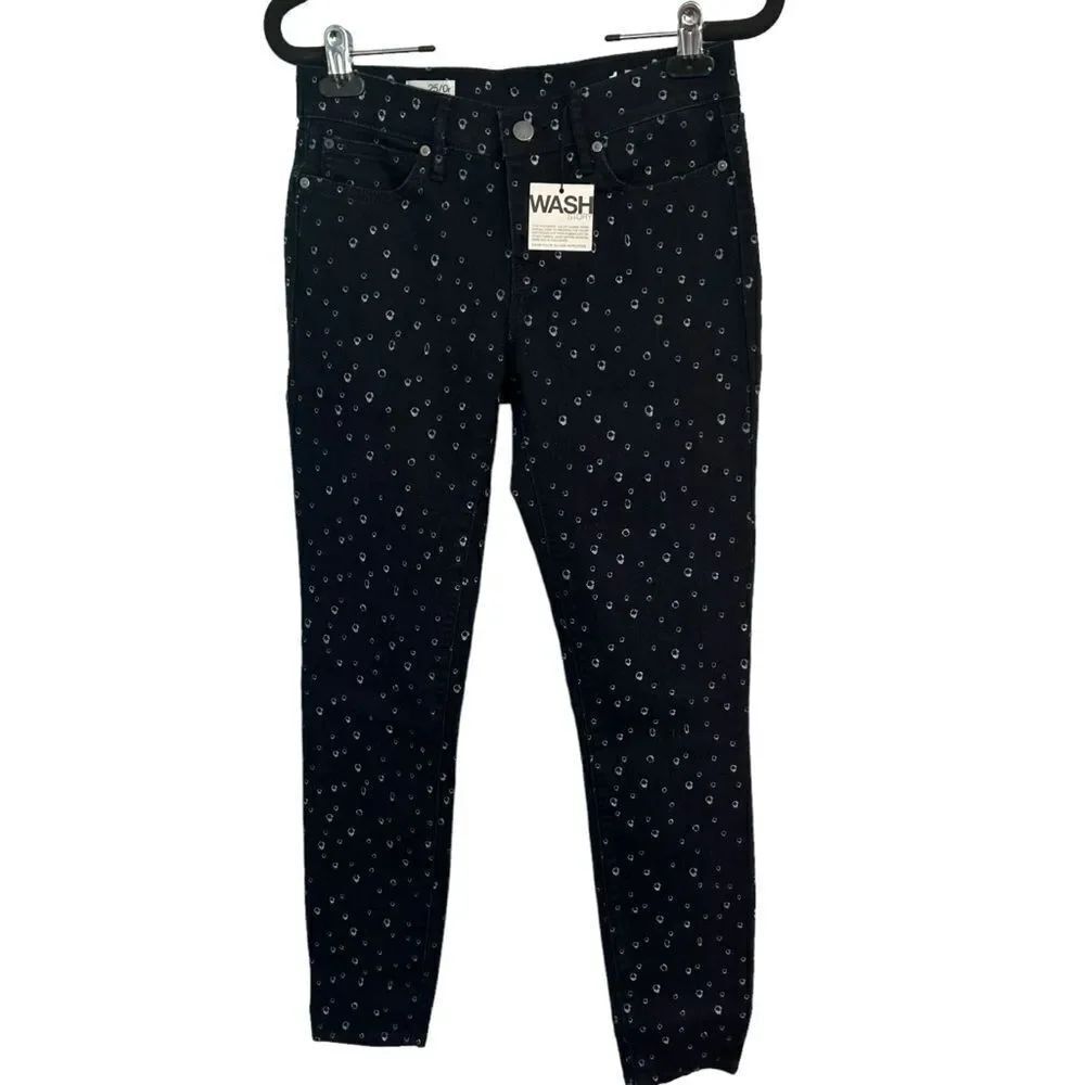 Gap Skinny Legging Jean Raindrop Print Dark Blue Size 25
